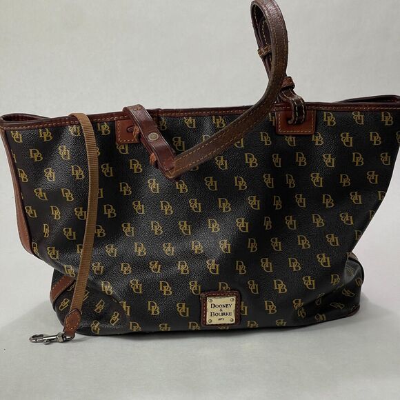 Dooney & Bourke Signature Gretta Purse Handbag Perfect Outside Dirty Inside - Picture 4 of 15